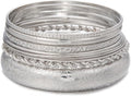 16Pcs Gold Bangle Bracelets for Women - Multi Layer Stackable Textured Bracelets Boho Jewelrys Set.