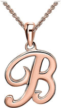 SEA OF ICE Letter Initial Necklace, Alphabet Letter Pendant Necklace, Sterling Silver, Gold, Rose Gold Necklace for Women, Elegant Initial Necklaces, Personalized Custom Women's Necklaces