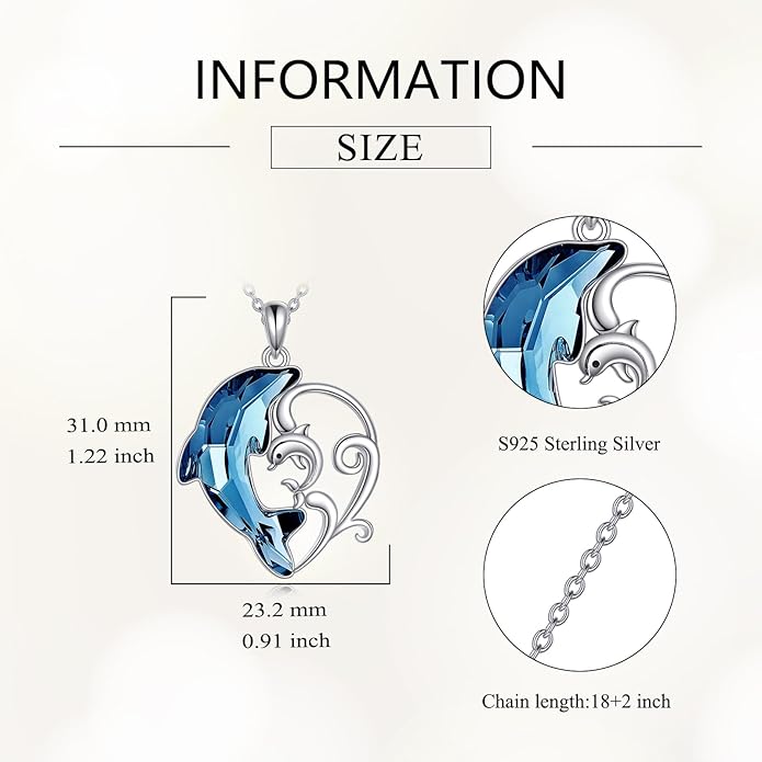 Animal Necklace for Women Necklace 925 Sterling Silver Cute Animal Pendant Necklaces Jewelry Gifts