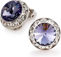 | Colorful Rhinestone Clip On Earrings for Dance, Pageant, Prom, Performance, Wedding, or Special Event