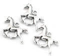 50pcs Horse Charms Pendants Alloy DIY Bracelet Necklace Jewelry Making Craft Accessories 20x15mm (Antique Silver)