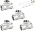Pipe Fittings 304 Stainless Steel Tee Pipe Fittings 1/2" x 1/2" x 1/2" NPT by Kodilin