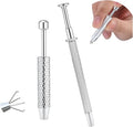 Piercing Taper Ball Grabber Tool for Changing Jewelry - 14G 16G 18G 20G Stainless Steel Flat Back Earrings Applicator Tool Threadless Insertion Pin Thread Body Piercing Kit for Ear Nose Lip