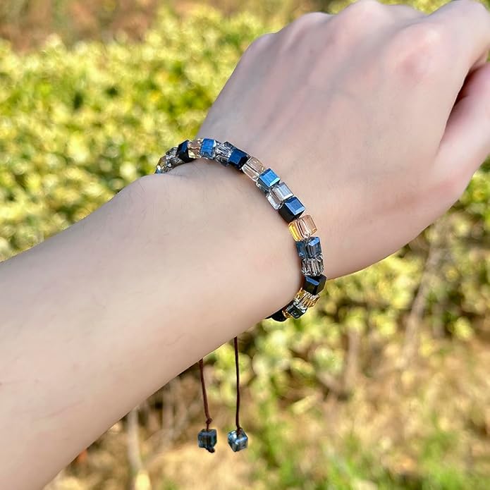 Lava Rock Bead Bracelet For Women-Zebra Stone Beaded Bracelets Essential Oil Aromatherapy Bracelet Set Balancing Chakra - Perfect Gifts For Women