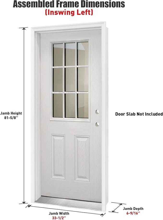 Pre-Drilled Vinyl Exterior Door Frame Kit - Image 2