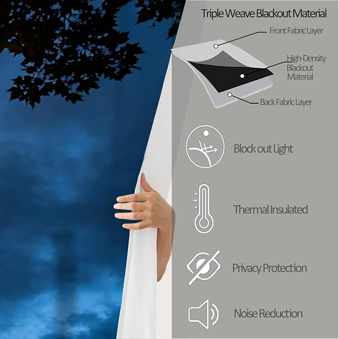 Eiffel Tower Blackout Curtains for Bedroom, Night View Curtains for Living Room - Image 5