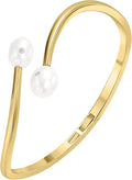 EcoGems Lab Grown Gemstone & Moissanite Bracelets – 14K White or Yellow Gold Plated Sterling Silver – Featuring Lab Grown Diamonds, Emeralds, Paraiba, Sapphire & Pearls – Sustainable Luxury Gift with Gift Box