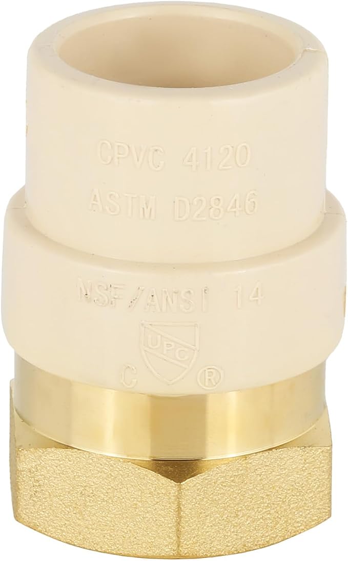 5 Pack EFIELD CPVC Female Transition Adapter, 3/4"Slip x 3/4" FNPT | Female by EFIELDPEXTUBING