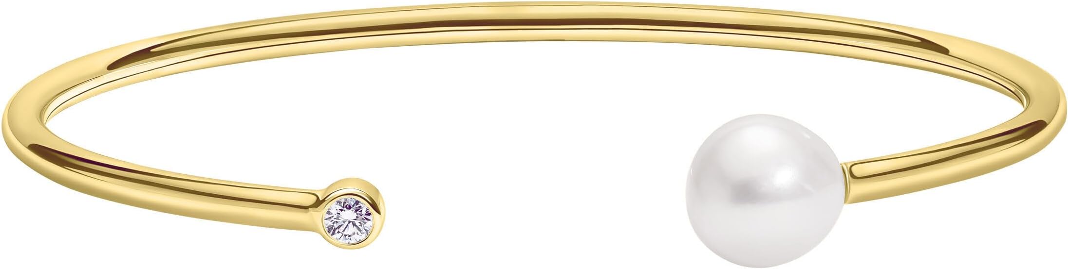 EcoGems Lab Grown Gemstone & Moissanite Bracelets – 14K White or Yellow Gold Plated Sterling Silver – Featuring Lab Grown Diamonds, Emeralds, Paraiba, Sapphire & Pearls – Sustainable Luxury Gift with Gift Box