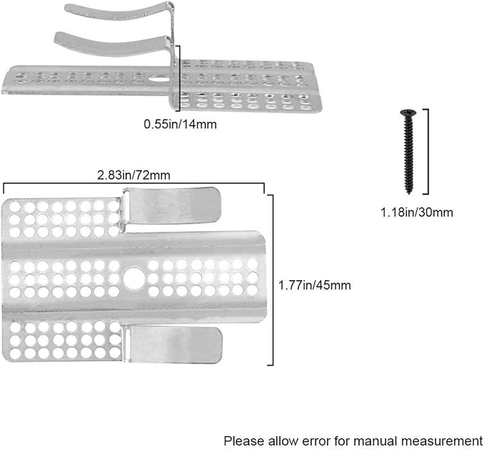 SagaSave Stainless Steel Drywall Repair Clips, Sheetrock Wall Patching Support - Image 2