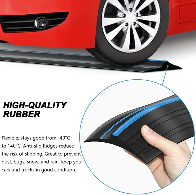 Jin&Bao 12FT Garage Door Threshold Seal Rubber Weather Strip 1 Adhesive | - Image 2