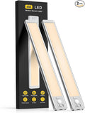 MCGOR 10inch Under Cabinet Lighting, 2 Pack Rechargeable Motion Sensor Light by MCGOR