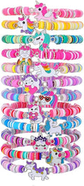Friendship Bracelets Boho Stackable Bracelets for Women Surfer Heishi Clay Bead Bracelets Stretch Preppy Bracelets Colorful Boho Bracelets for Women