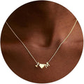 TURANDOSS Valentines Day Gifts for Kids Teen Girls - Dainty 14K Gold Plated Letter A-Z Initial Necklace with Heart, Personalized Jewelry Birthday Valentines Day Gifts for Girlfriend Wife Women