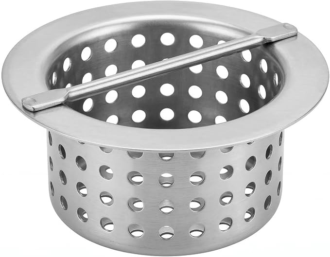 5 in. Stainless Steel Floor Trough Drain Strainer Basket by AmGood