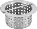 5 in. Stainless Steel Floor Trough Drain Strainer Basket by AmGood