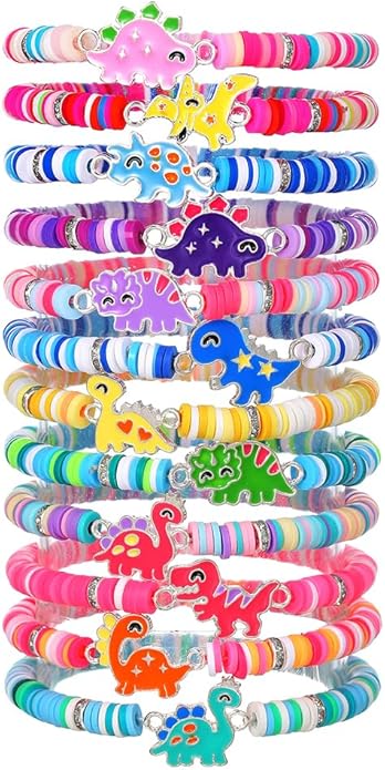 Friendship Bracelets Boho Stackable Bracelets for Women Surfer Heishi Clay Bead Bracelets Stretch Preppy Bracelets Colorful Boho Bracelets for Women