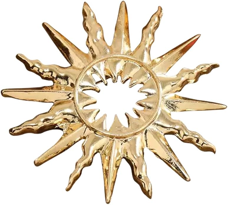 Minimalist Metal Brooch for Women, Unique Irregular Shape Pin Jewelry, Sun, Snail, Starfish & Abstract Design Brooches, Fashion Accessories for Coat, Dress, Scarf, Bag