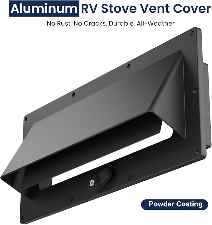 Safoner Aluminum RV Range Vent Cover, Camper Stove Exhaust Cover Accessories - Image 2