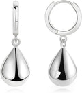 14K Gold Earring Cross Waterdrop Butterfly Heart Knot Earrings for Women Gold Silver Cross Leverback Drop Gold Silver Teardrop Hoop Dangle Earring White Gold Dangle Drop Earring