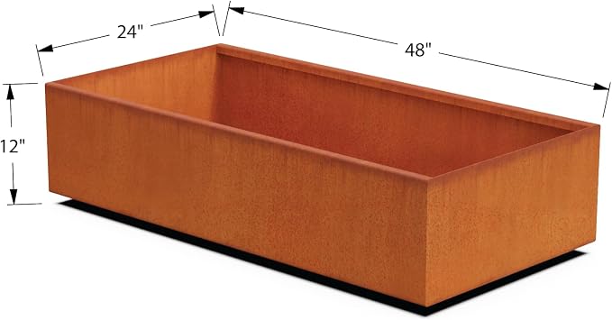 Corten Steel Raised Garden Bed - Image 5