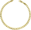 Gold Electroplated Anklet for Women, 9-12 Inch Sizes, Figaro, Cuban, Mariner, Herringbone Design - Made in Korea