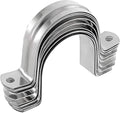 4inch Rigid Support Pipe Strap, 2 Hole U-Tube Strap Clamp, Stainless Steel by Unknown