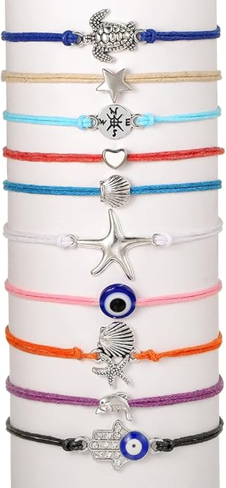 Friendship Bracelets Boho Stackable Bracelets for Women Surfer Heishi Clay Bead Bracelets Stretch Preppy Bracelets Colorful Boho Bracelets for Women