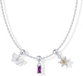 PAVOI 14K Gold Plated Dainty Necklace with Charms Set - Hypoallergenic Adjustable Chain Gold Charm Necklace for Women - Small Motif & Mantra 2 and 3-Pack Removable Pendants - Cute Jewelry Gifts
