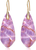 Natural Stone Earrings Multishape Dangle Drop Earrings Boho Stone Earring for Women