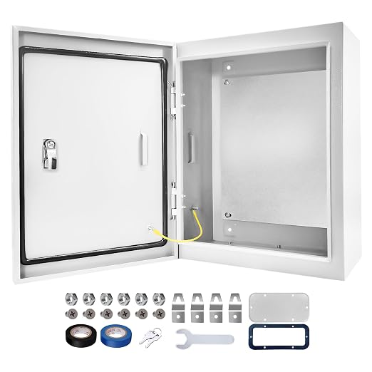 Electrical Junction Box 20x16x6, NEMA 4X IP66 Steel Enclosure Box | 1.5mm steel by CXCESNS