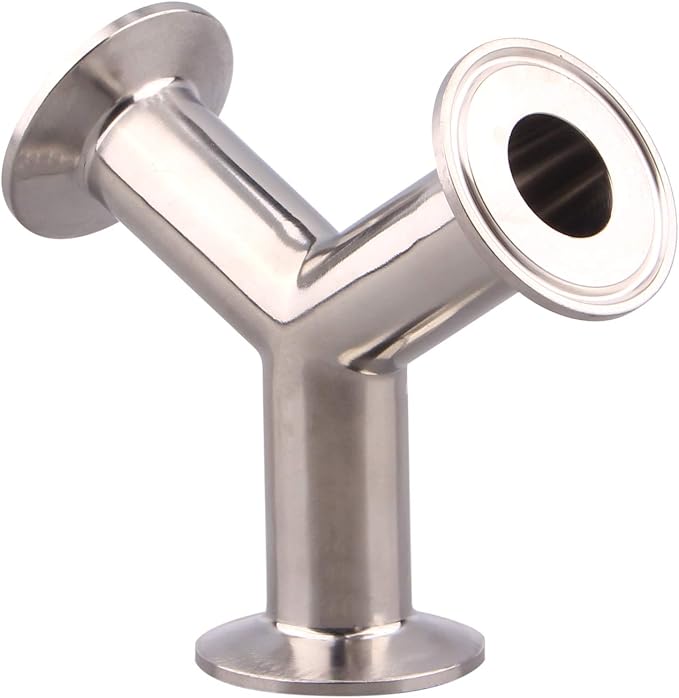 DERNORD Tri Clamp Wye Clamp End True Y Type Cross Tee Tube Stainless Steel 304 - Image 3