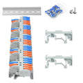 5Pcs Lever Wire Connectors, 2 in 6 Out, 4-2.5 mm² | 4-2.5 mm² Quick Wiring DIN by GUETNEU