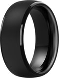 ThunderFit Silicone Rings for Men - 7 Rings / 4 Rings / 1 Ring Step Edge Rubber Wedding Bands 10mm Wide - 2.5mm Thick