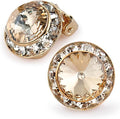 | Colorful Rhinestone Clip On Earrings for Dance, Pageant, Prom, Performance, Wedding, or Special Event
