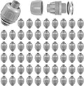 64-Pack 1/2" NPT Liquid Tight Connector Conduit Fitting UL PVC Straight | UV by Aandxmok