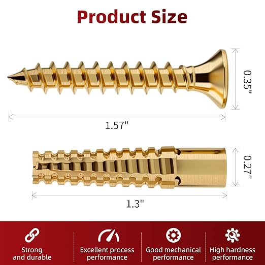 50 PCS Expansion Anchors with Screws - Image 2