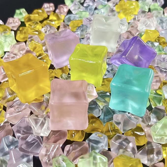 100pcs Cute Slime Charms Mixed Set Resin Flatback for DIY Craft Making and Ornament Scrapbooking Beads Assorted Candy Fruit Cake Christmas Gifts Trellis Resin Ornament Kit Making Supplies