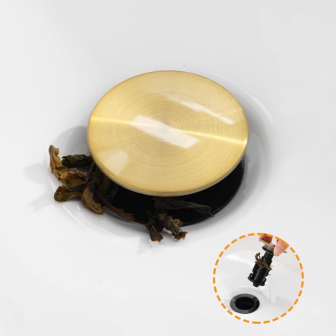 TIORIY Vessel Sink Drain Without Overflow, Plastic Bathroom Pop up Sink Drain - Image 7