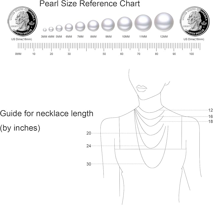 8mm Pearl Necklace 925 Sterling Silver Jewelry AAAAA Cubic Zirconia Heart Pendant Necklace Best Gifts for Mom Women Girlfriend Grandma Friend Lover Her Wedding Birthday Anniversary Graduation Daily
