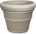 Crescent Garden Brunello Classic Rolled Rim Planter Pot, Indoor/Outdoor by CrescentGarden