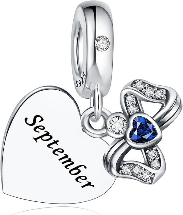 Birthstone Charms 925 Sterling Silver Charms Fit Pandora Charms Bracelet Fit Wife Mother's Day Christmas Birthday Gift