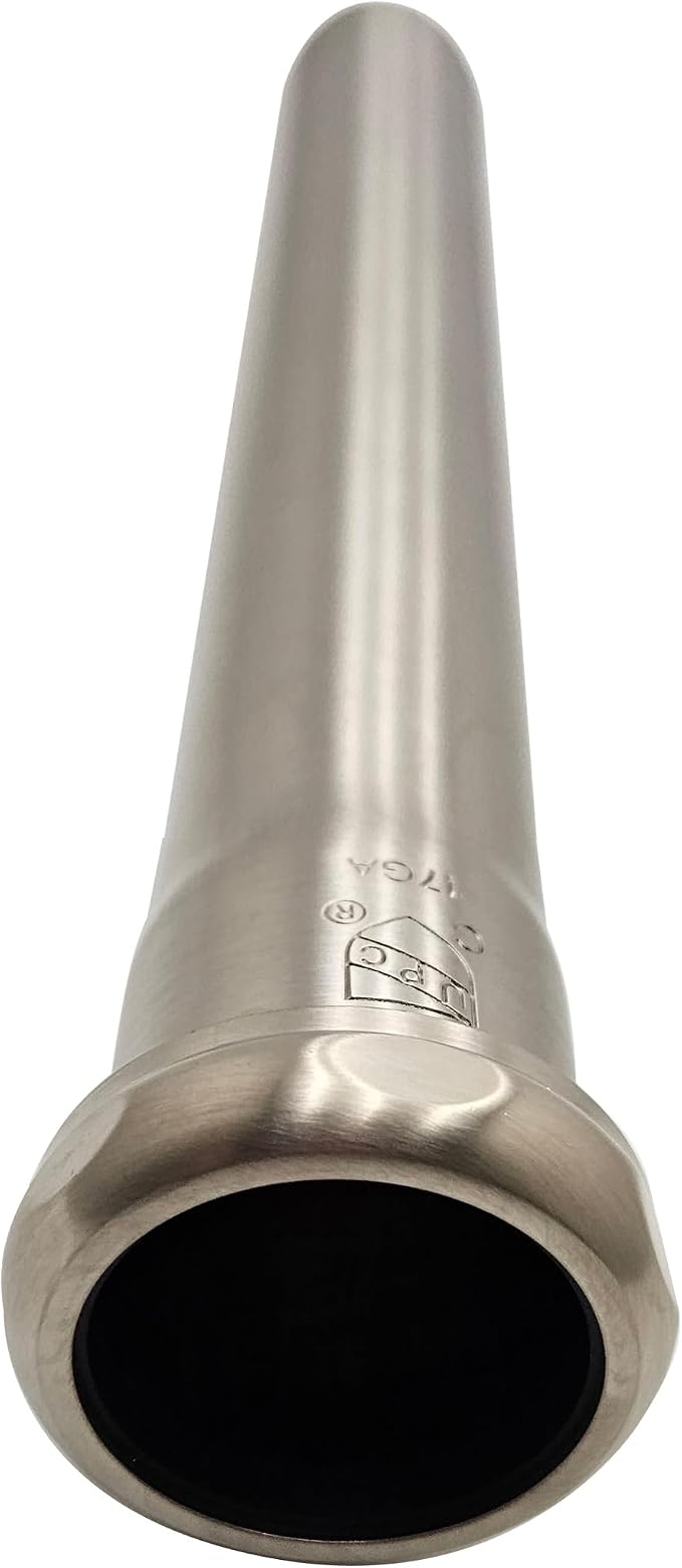 Westbrass A423-20 1-1/2" x 12" Slip Joint Extension Tube, Stainless Steel - Image 2
