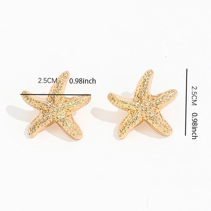 Seashell Starfish Earrings Beach Jewelry for Women Pearl Drop Shell Earrings Ocean Beachy Fashion Accessories Womens Summer Outfits 2026 Tropical Vacation Outfits Beach Vacation Clothes Dresses