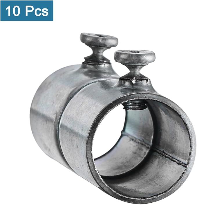 uxcell EMT Coupling, 16mm EMT Set Screw Coupling Conduit Fittings 53mm Length - Image 3