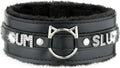 Handmade Collar Choker Necklace for Women – Cat Ear O-Ring Punk Goth Letter Choker,Black/Pink Furry Alt Fashion Jewelry