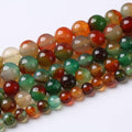 10mm 36pcs Natural Peacock Agates Beads for Jewelry Making Semi Precious Loose Gemstones Beads DIY Bracelet Necklace 15" 1 Strand