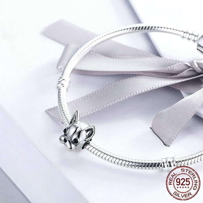 925 Sterling Silver Charms Fit Pandora Charms Bracelet I Love You to The Moon and Back Fit Wife Mom Christmas Birthday Gift