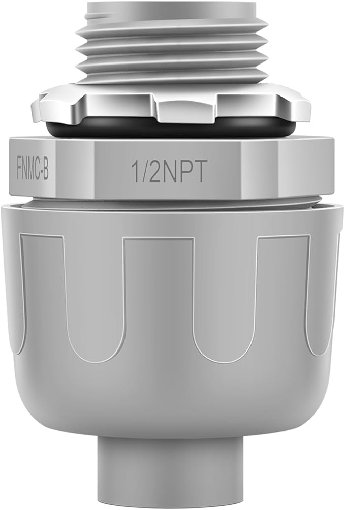 10 PCS 1/2" Liquid Tight Connector NPT Non-Metallic - Image 7