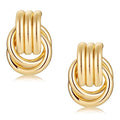 Knot Earrings for Women Chunky Statement Earrings Geometric Drop Dangle Trendy Studs Earring_M Size